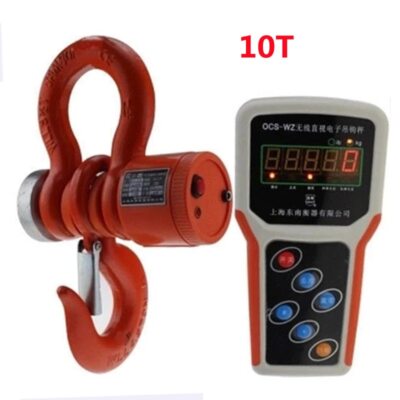 10T Wireless Digital Electronic Hanging Crane Scale With Wireless Handheld Meter