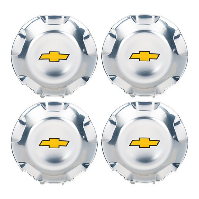 OEM NEW 20" Wheel Hub Center Caps Set of 4 Chrome w/Gold 0714