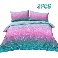 3Pcs Soft Breathable Duvet Cover Set for Comforter Star Bedding Set Queen King