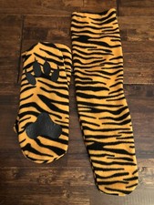 Gaynor Miden Orange Tiger Women's Size Large Fit's Size 10-11 Cozy Paws