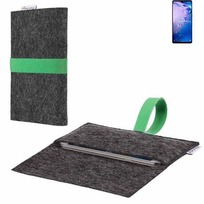 für Sharp Aquos Zero6 Handyhülle Tasche Filz Schutz Case