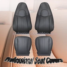Replacement Driver &Passenger Seat Cover Dark Gray For 2003-2014 GMC Savana 4pcs