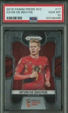 2018 Panini Prizm World Cup Soccer #17 Kevin De Bruyne Belgium PSA 10 GEM MINT