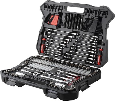 TRUE MECHANIC  303-Piece Mechanics Tool Set and Socket Set, Professional, SAE/Me