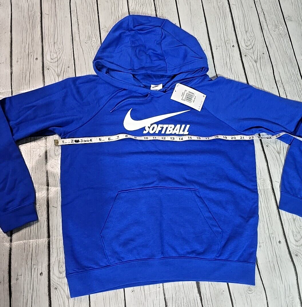 Womens Nike Varsity Pullover Softball Hoodie Sweatshirt Blue Sz Med NWT | eBay