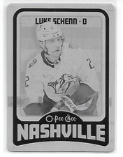 2024-25 OPC Printing Plate 1 of 1 Black Predators Luke Schenn  card# 293