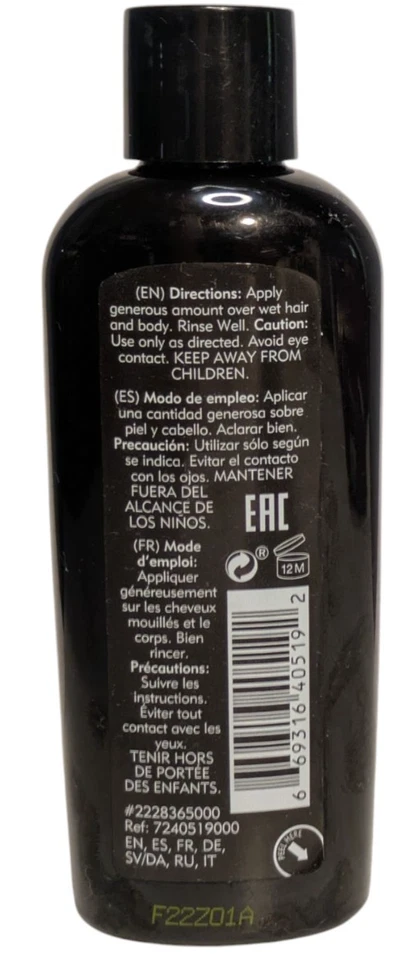 (19 Bottles) American Crew 3-in-1 Tea Tree Shampoo Conditioner Body Wash 3.3 oz - Image 3 of 3