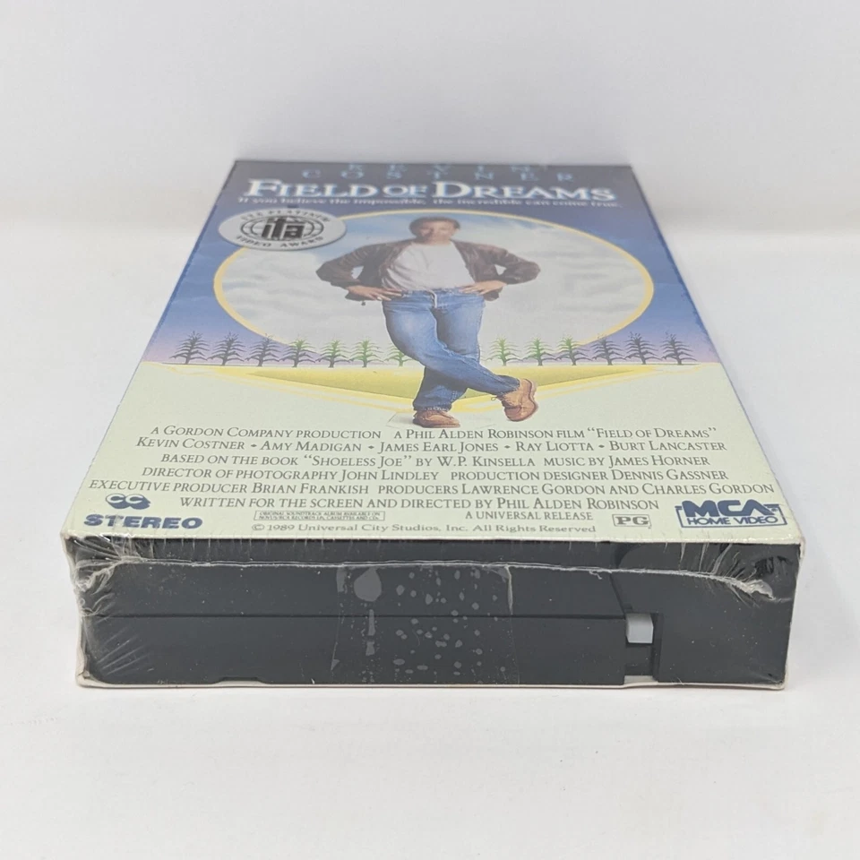 Field of Dreams (VHS, 1990) ITA Platinum Video Award NEW SEALED MCA Watermarks - Image 4 of 4