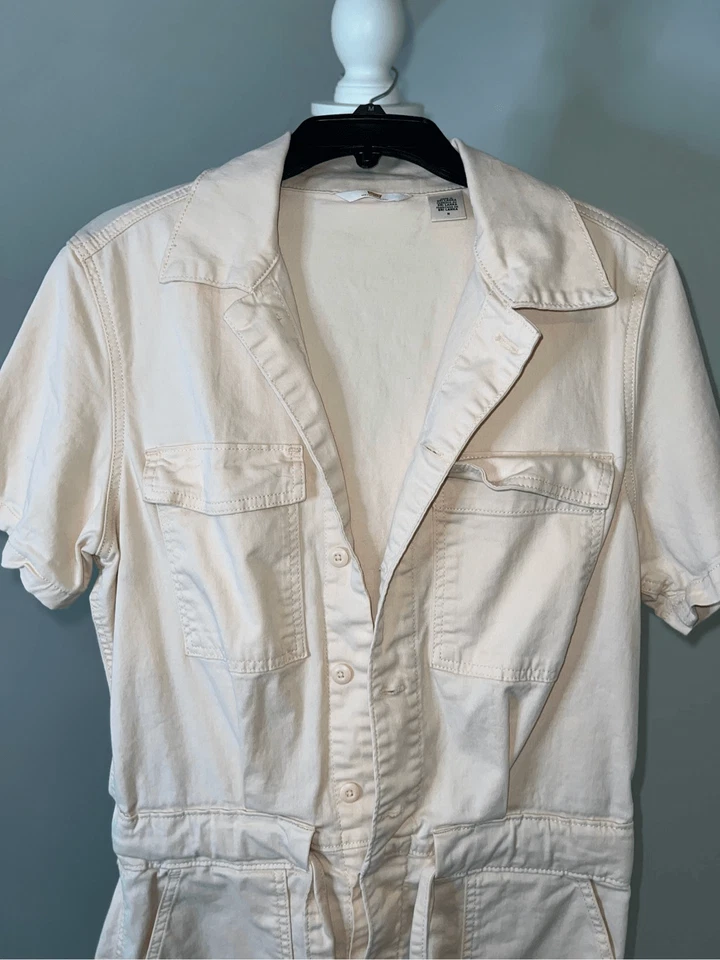 Women’s Peach Levi’s Romper Medium Cotton Blend - Image 4 of 4