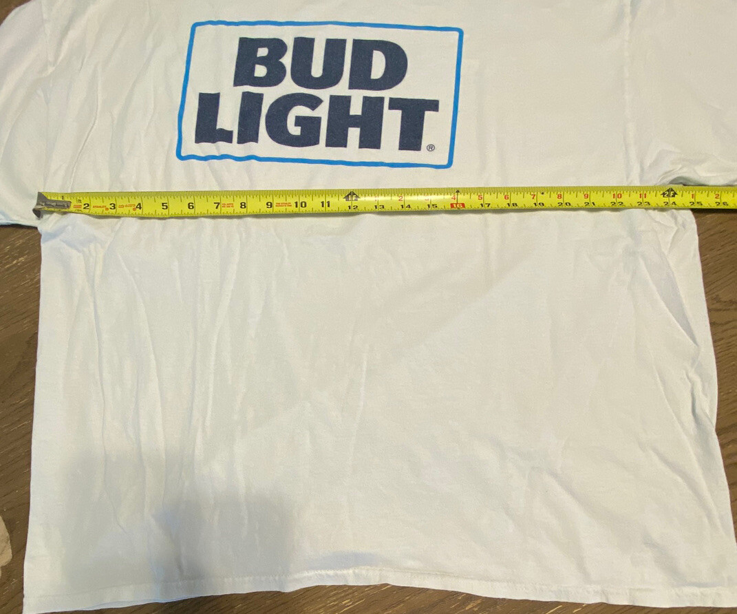 Bud Light Extra Large Jumbo Print Spell Out Label TS… Gem