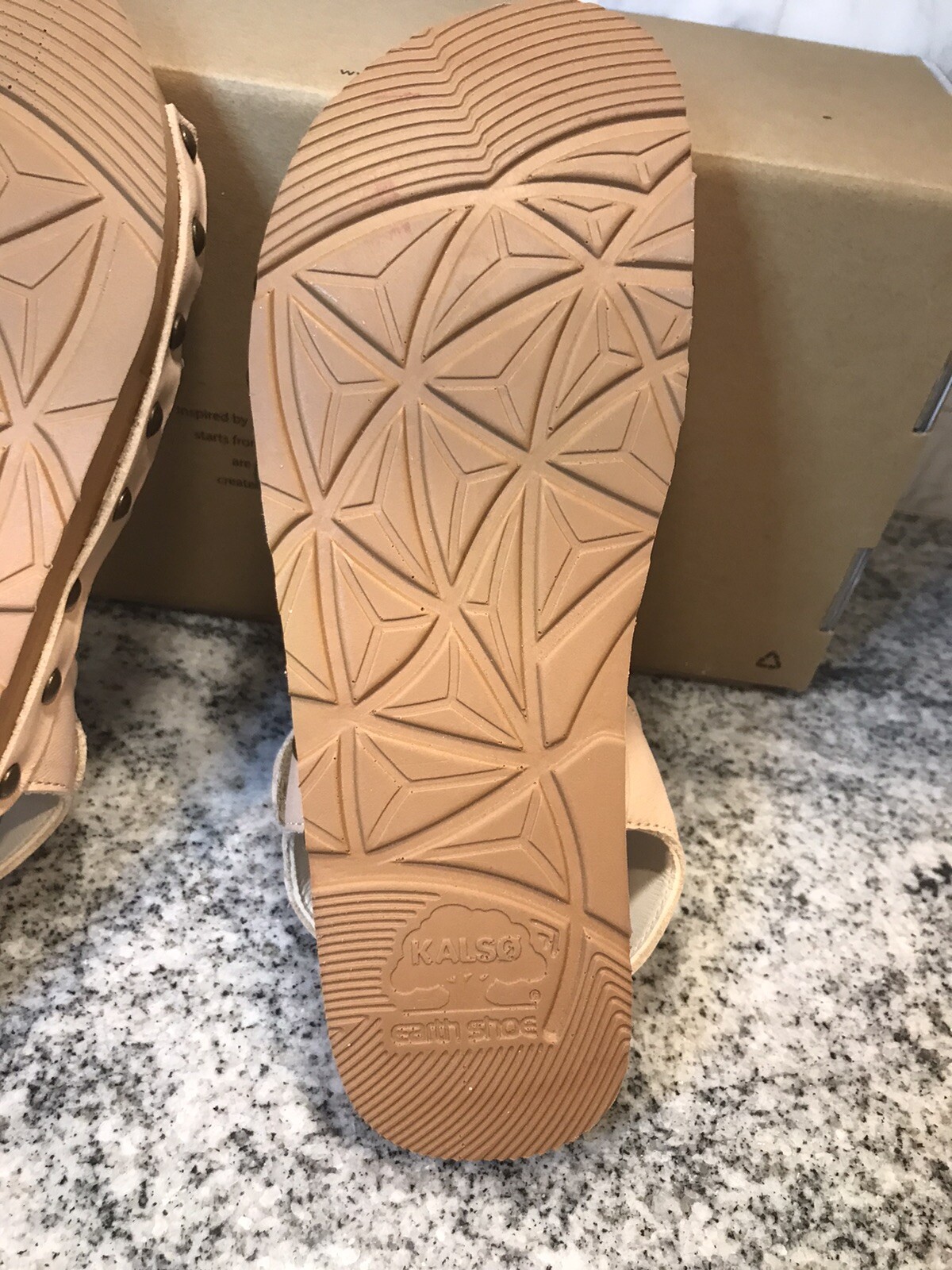 kalso earth shoes 7 womans serene leather blush pink sandals nib new in box image 9