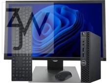 Dell mini Computer PC i7 up to 32GB RAM 2TB SSD 22" monitor Windows 11 / 10 WiFi