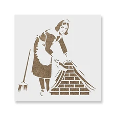 Maid Banksy Stencil - Banksy Art, Banksy Wall Art, Banksy Stencils