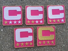 PINK Captain C Patch for Jersey Football Hockey Soccer Baseball Lacrosse
