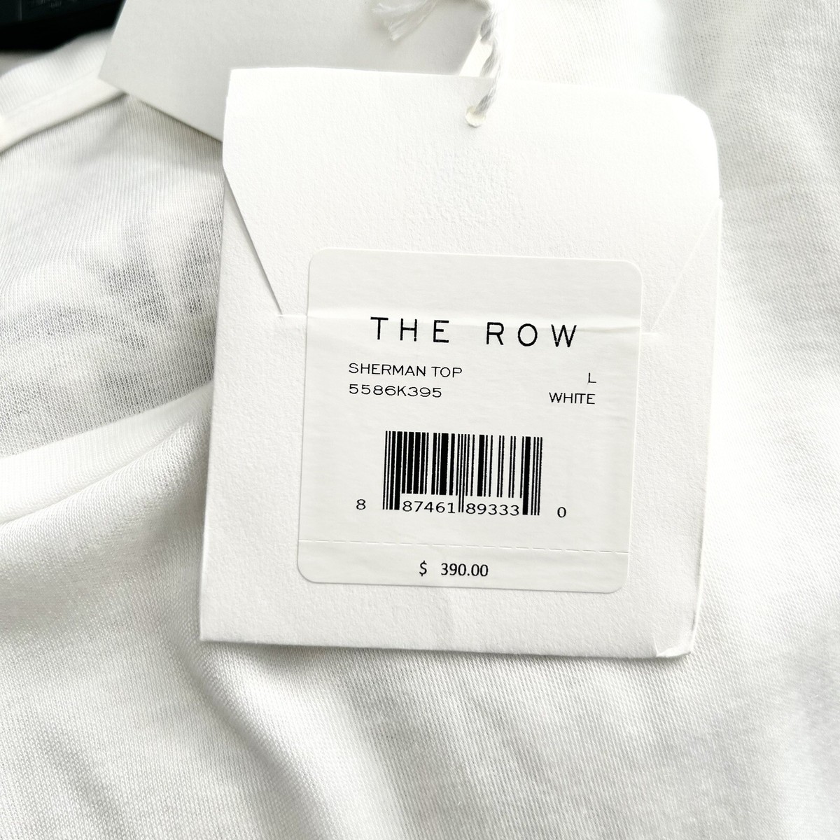 New The Row Sherman Top Cashmere Blend White Size Large MSRP