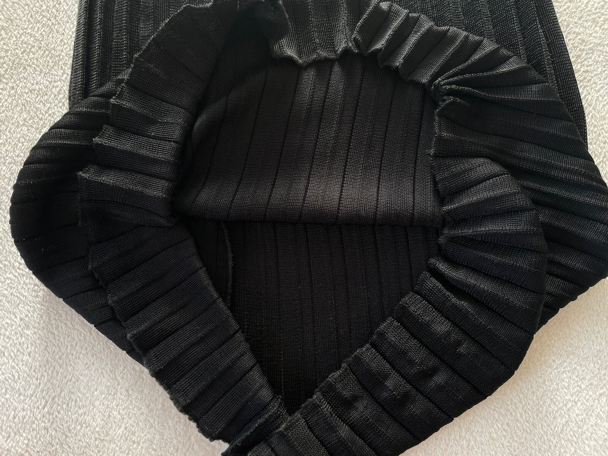 スカート 80s COMME des GARCONS Skirt Pleats Comme des Garcons Vintage Black 80 80s Archive Skirt