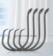 100pcs Circle Fishing Hooks Ultra Sharp Octopus Offset Saltwater Hook 8#-10/0#