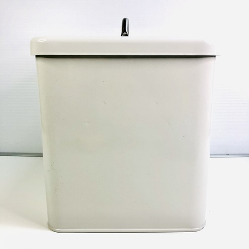 Heaven In Earth Box Tin Shoe Shine Storage Cream Grey Rectangular With Lid - Picture 3 of 17