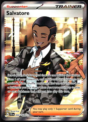 salvatore pokemon card Salvatore Temporal Forces #202/162 Ultra Rare Pokemon Card R2-529