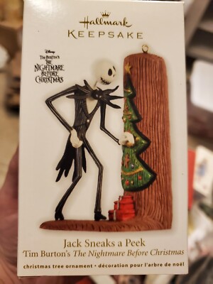2012 Hallmark Jack Sneaks a Peek The Nightmare Before Christmas Ornament NIB NEW