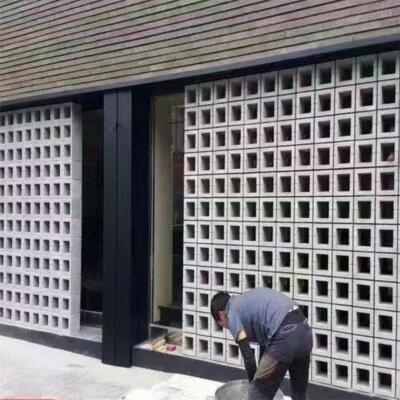 Cement Mold Hollow Round Square Openwork Plastic Garden Decoration Modern Minima