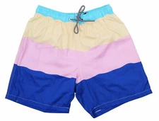 Boardies Men's Striped Refresher Collection Drawstring Bathing Suit S NWT Multi