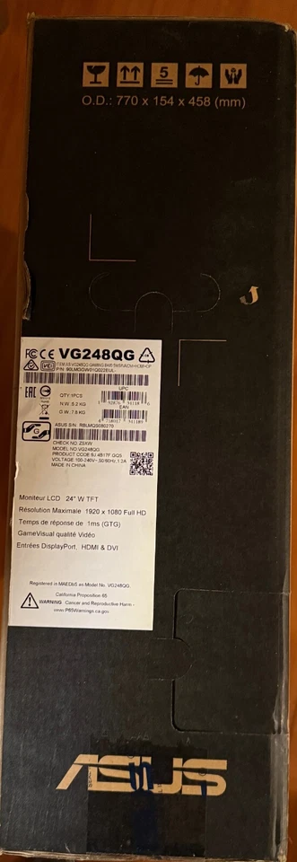 SEALED BNIB ASUS VG VG248QG 24 inch Widescreen LED FHD Gaming Monitor - Image 4 of 4