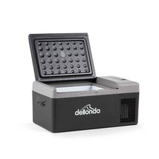 Portable Car Fridge, 15L, Compressor Electric Camping Cool Box 12/24V - Dellonda