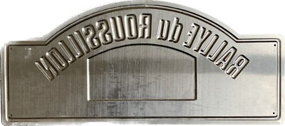 Plaque Rallye Roussillon 1982 – Vintage Auto – Collection Années 80