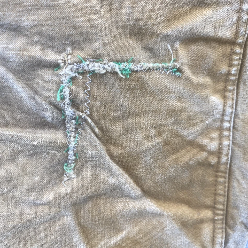 Vintage 70s Bone-DRY By Red Head Hunting Pants 30X26 Brown Double Knee Gorpcore - Image 4 of 4