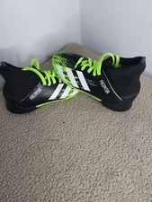 Adidas Predator 20.3 TF Kids 11 K Indoor Black Green Soccer Cleats EH3034