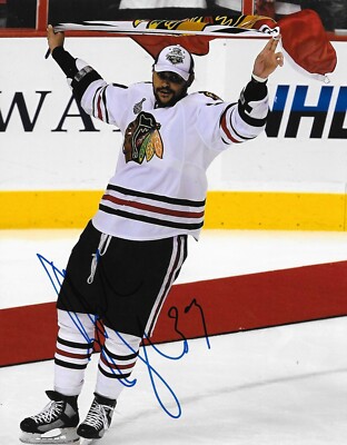 Dustin Byfuglien signed Chicago Blackhawks Stanley Cup 8x10 photo