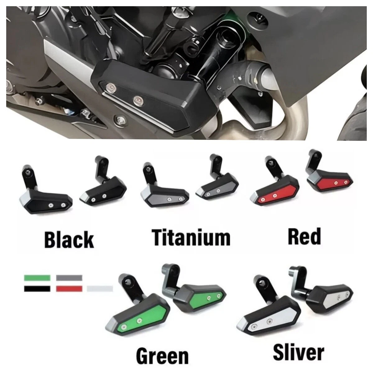 For KAWASAKI NINJA500 Z500 SE 2024-2025 Frame Sliders Crash