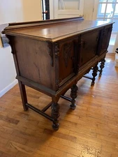 Antique Buffet Sideboard Server. 63" x 21.5" x 37" Good Condition.