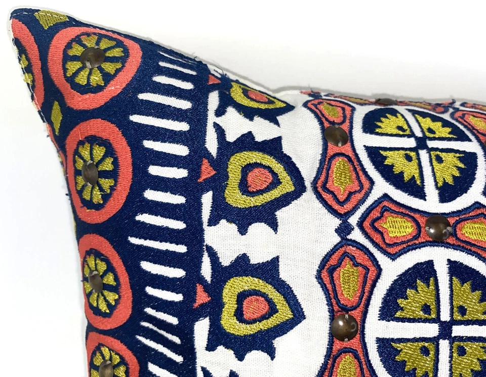 Funda de almohada Trina Turk mezcla de lino e inserto de pluma/abajo 12" x 20" rectangular Foto 3 de 4