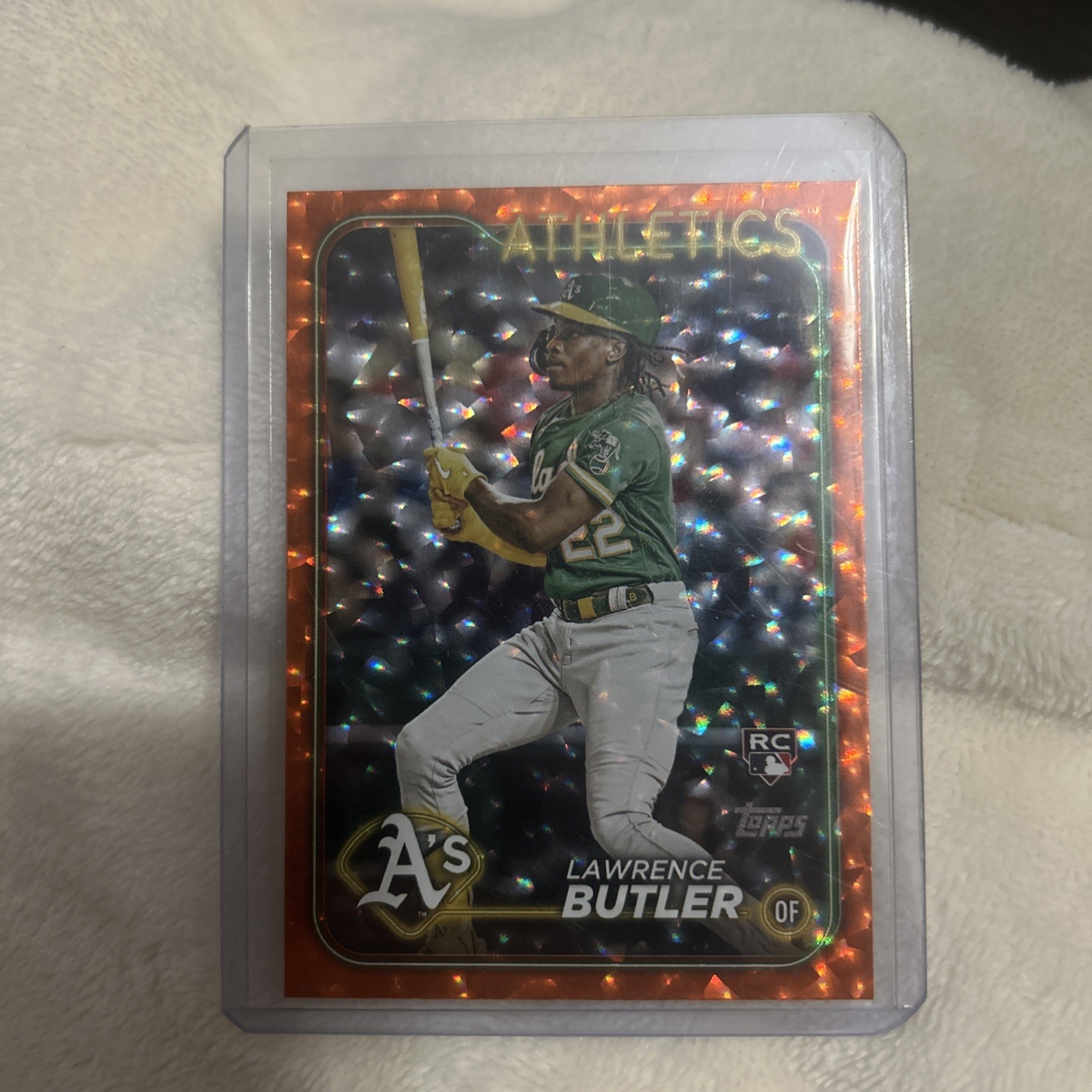 Lawrence Butler - 2024 Topps Series 2 #676 Orange Foil /299 (RC) Athletics