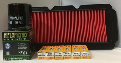 Service Kit For HONDA GL1500 F6C VALKYRIE (Air / Oil Filter and 6 x Spark Plugs)