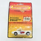 Matchbox Lesney #71 Blue Flame Vette 1962 Corvette Diecast Car Vtg 1983 Bad Card