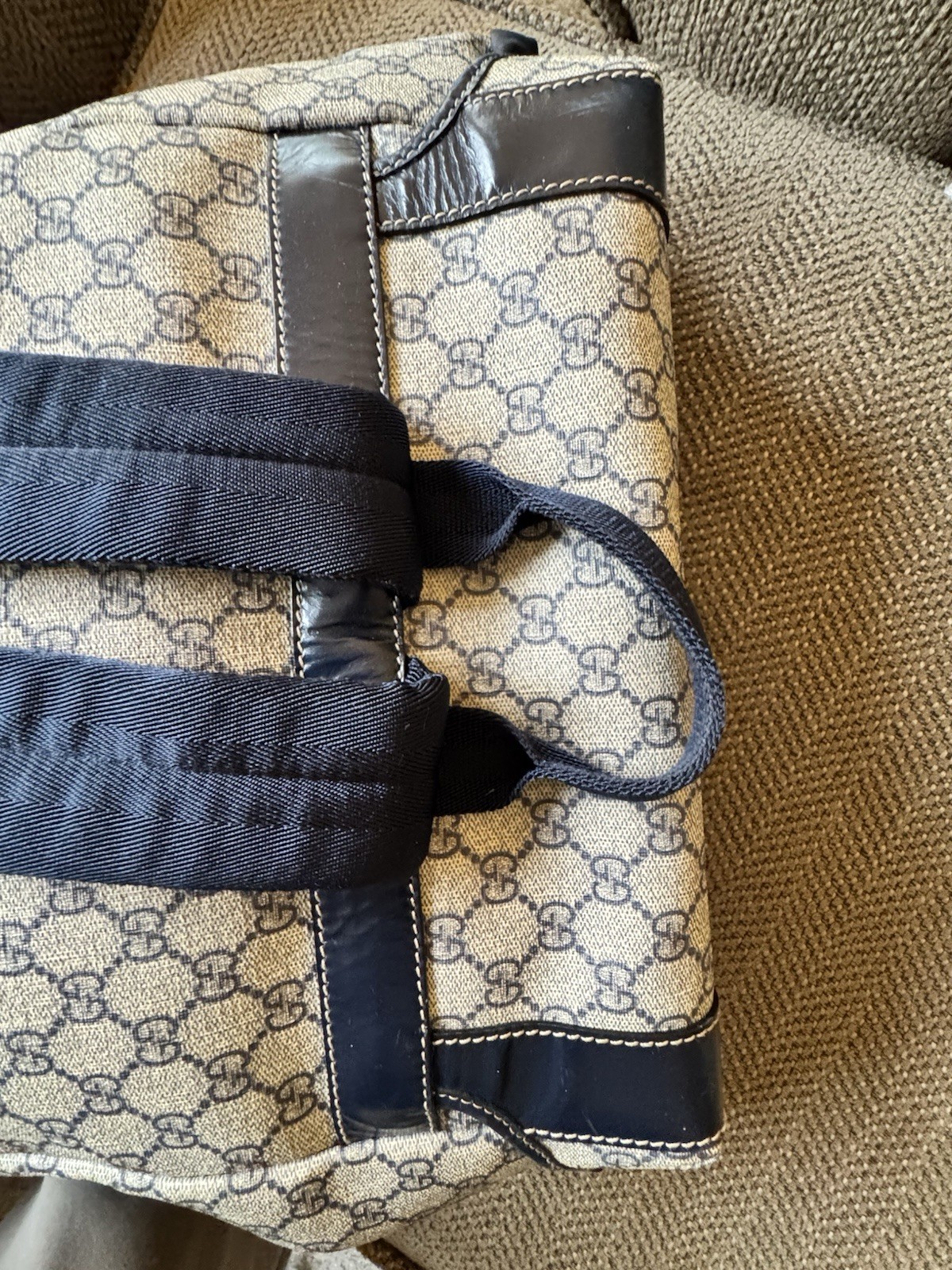 Authentic Gucci GG Supreme Soft Canvas Backpack B… - image 9