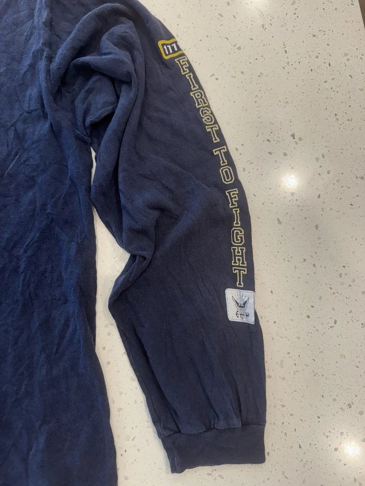 United States Navy Crewneck Sweatshirt Military Pullover Navy Sweater - Image 3 of 4