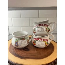 Vintage/Retro Soup recipe Mugs-3