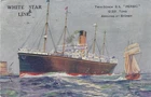 CAPETOWN PAQUEBOT POSTCARD - WHITE STAR LINE