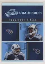 2003 Playoff Absolute Memorabilia Quad Series Derrick Mason Steve McNair fm0