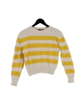 A.P.C. Women's Jumper S White Animal Fur with Wool, Polyamide Pullover