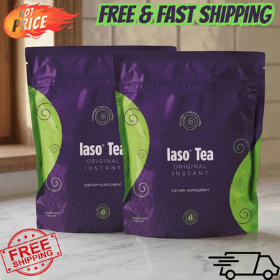 2x Iaso Instant Tea Bags 25 Sachets Each | Detox Herbal Drink, Weight Loss Clean