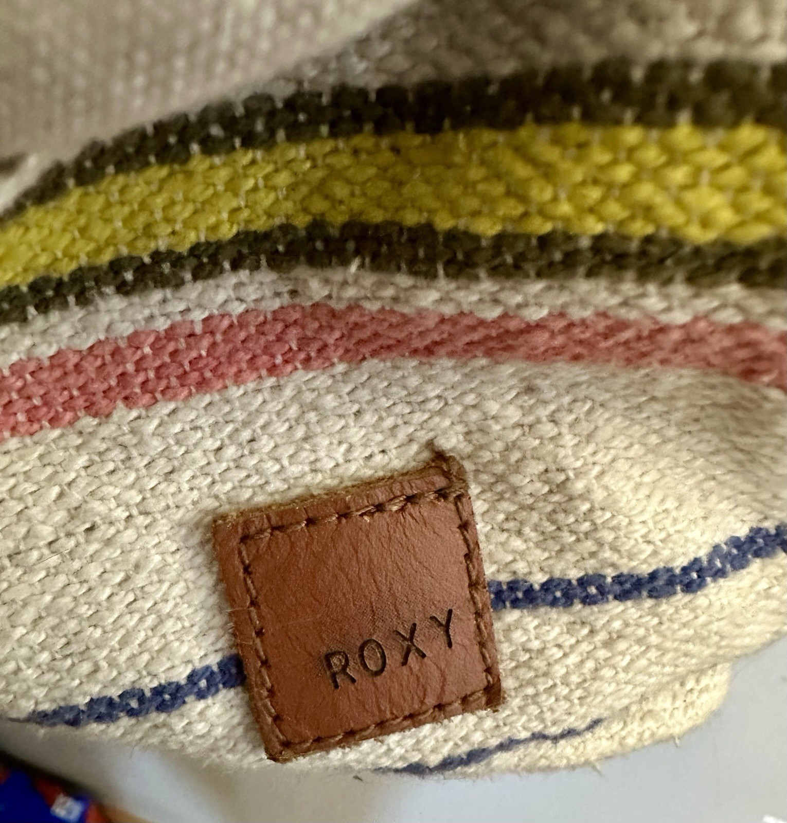 Roxy Surf Woven Multicolor Drawstring Backpack Ve… - image 3
