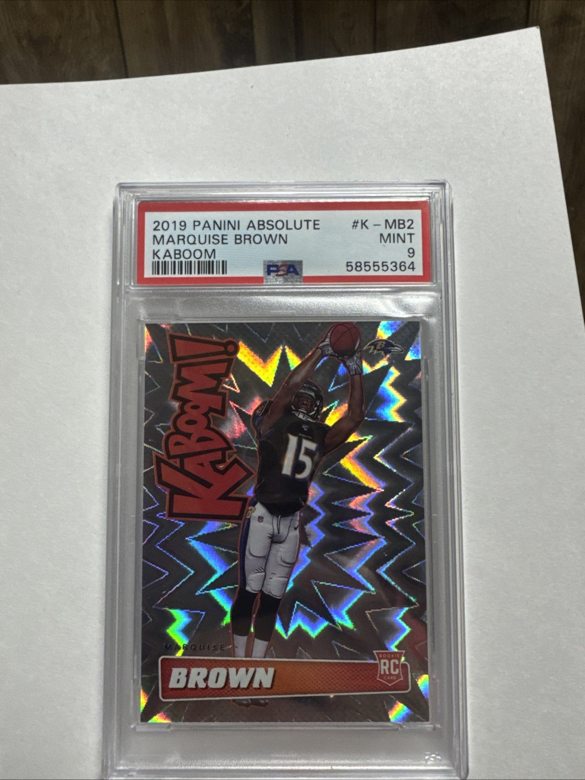 2019 Panini Absolute - Kaboom! Marquise Brown #K-MB2 (RC)