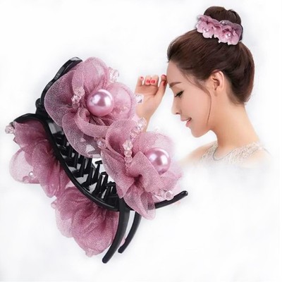 iRIIRIO 1pc Upscale Hair Claw Clips Jaw 1 Count (Pack of 1), Pink