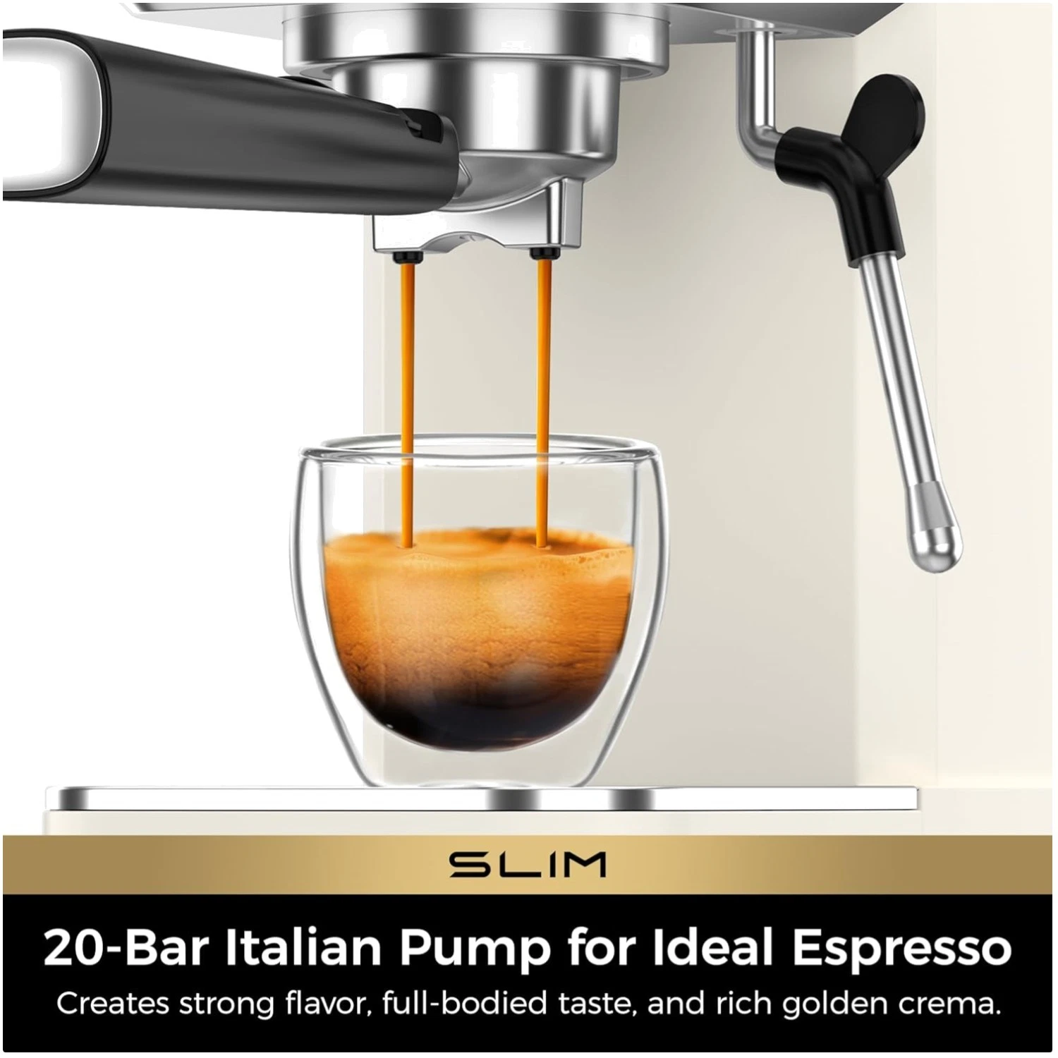 20 Bar Espresso Machine with Milk Frother