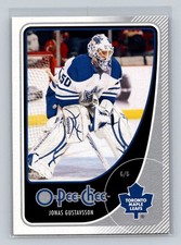 2010-11 O-Pee-Chee #105 Jonas Gustavsson Toronto Maple Leafs